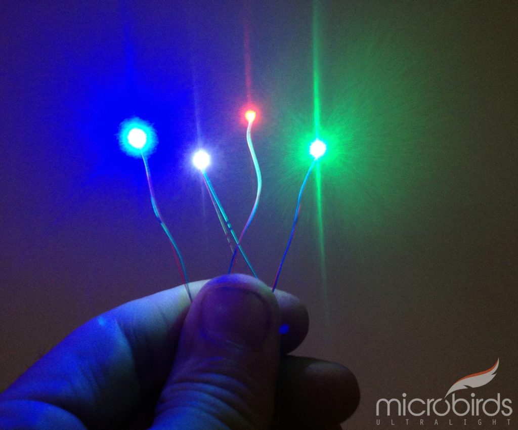 Micro LED Light System 1mm RC Gliders Radio Control DLG Micro Gliders