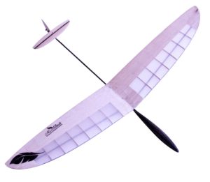 Model Glider kit HAWK DLG Glider 600mm span adjustable flight surfaces 