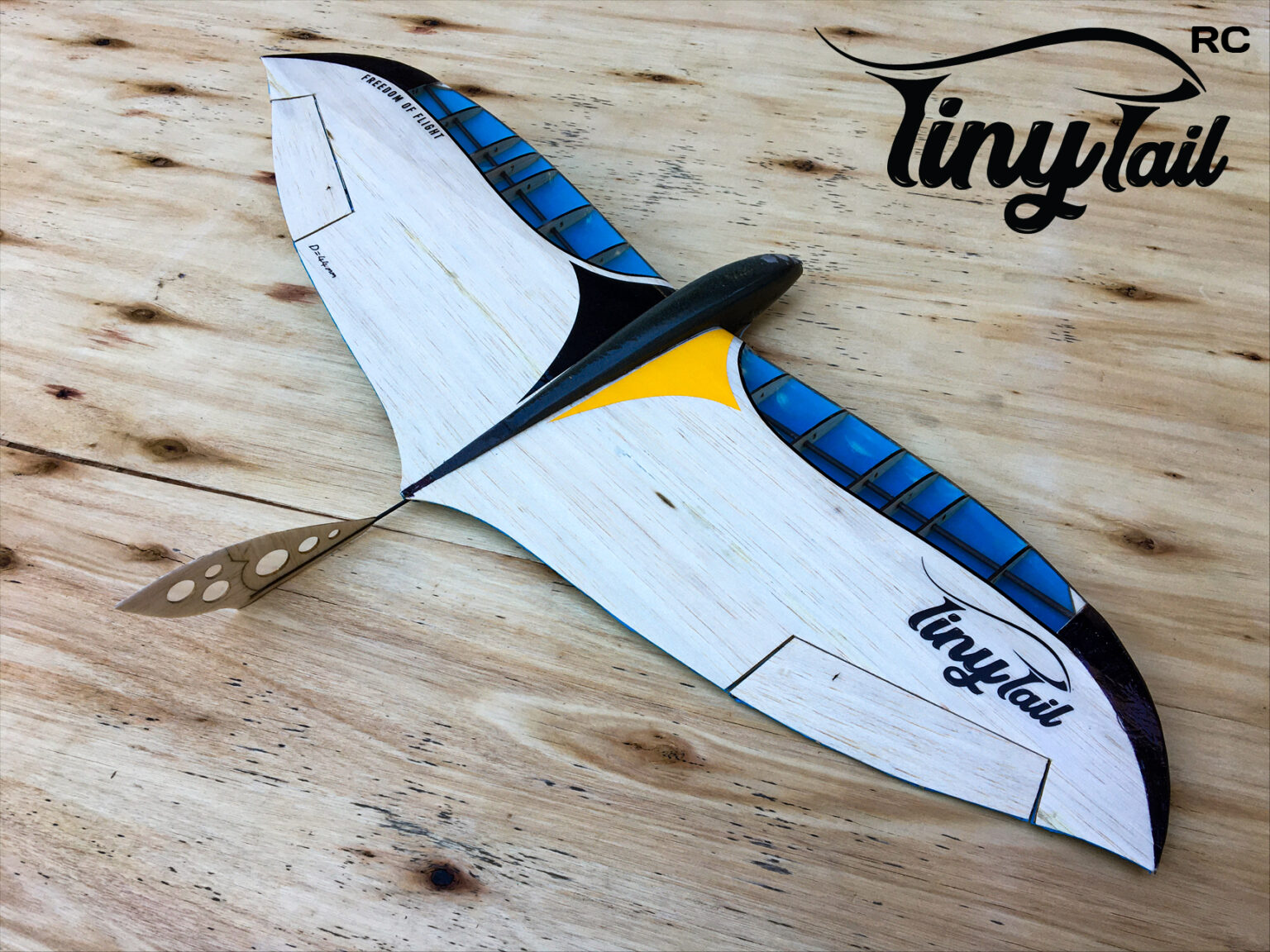 Tiny Tail RC Ultralight 24" Inch Span 2CH Radio Controlled Glider Kit
